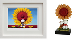 Doug Hyde artwork & sunflower sculpture matching set