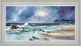 Philip Gray Crashing Waves framed artwork coastal