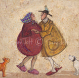 Sam Toft Dancing in our slippers mounted