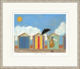 Sam Toft sunshine on a rainy day framed artwork