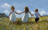 Sherree Valentine Daines Friendship in the meadow children  artwork