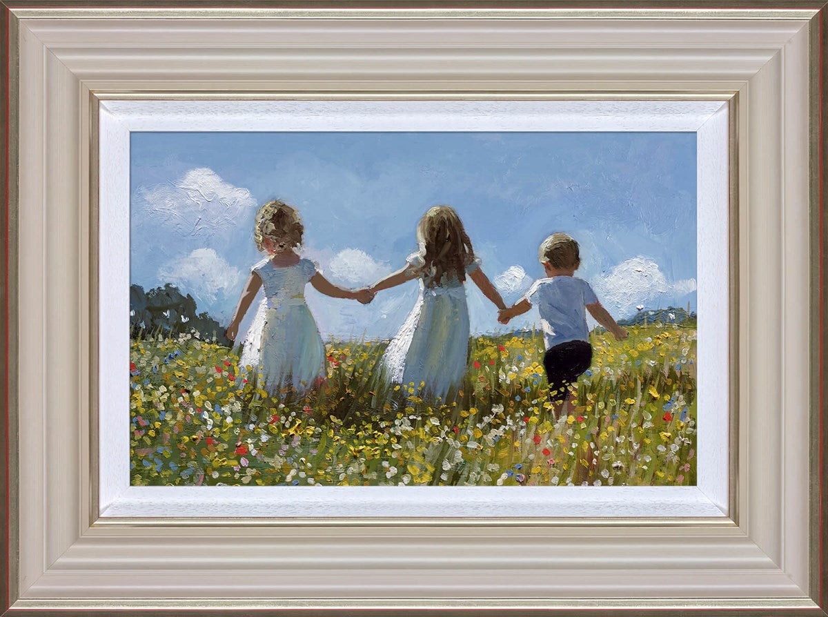 Sherree Valentine Daines Friendship in the meadow children framed art