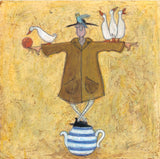 Sam Toft Completely Quackers mounted art print