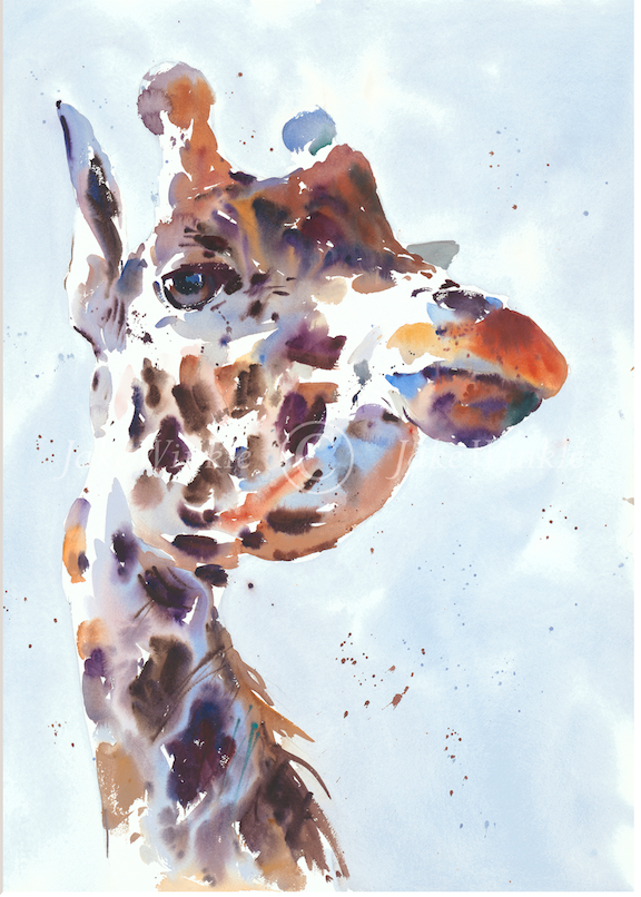 Jake Winkle Majestic Giraffe limited edition artwork