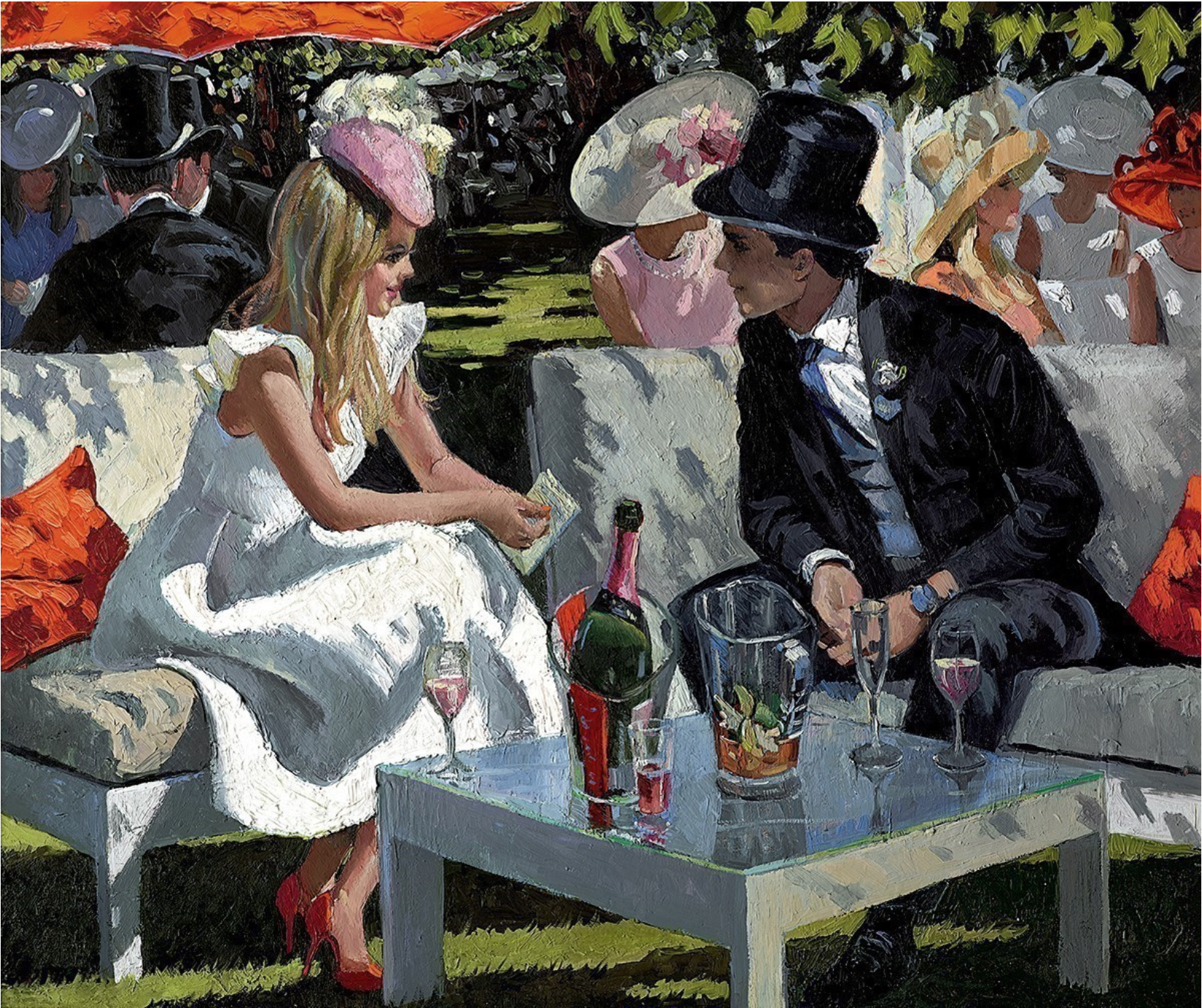 Ascot Glamour Sherree Valentine Daines limited edition society races art print