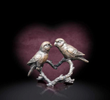 Richard Cooper 1180 love birds bronze sculpture