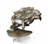 Richard Copper Bronze labrador sculpture
