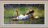 Sherree Valentine Daines Poetry in the meadow little girl bluebells artwork