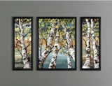 Maya framed artwork collection of trees
