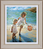 Sherree Valentine Daines Carefree Happy Days beach childhood art limited edition