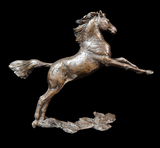 Richard Cooper solid bronze sculpture Free Spirit horse 1172