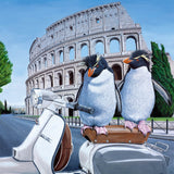 Steve Tandy Roman Holiday limited edition penguin Rome art print