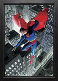 DC superhero Superman canvas edition framed artwork