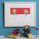Charlie & Lola framed artwork