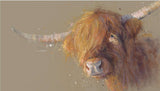 Nicky Litchfield Big Softy highland cow art print