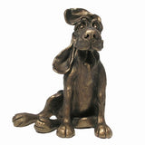 Bertie ears won't stay down! Frith Pups sculpture