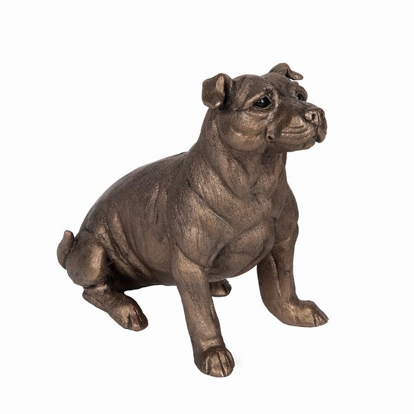 Bruce Staffordshire Bull Terrier Frith Pups sculpture