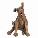 Eddie Happy Terrier Frith Pups bronze sculpture