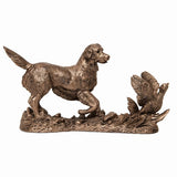 Gundog Retriever flushing out a pheasant Frith Pups sculptures