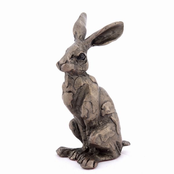 Huey Hare Frith Bronze resin sculpture