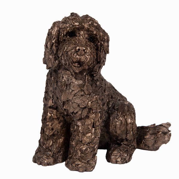 Lucy Cockapoo Sitting Frith Doodle Dogs sculptures