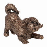 Pumpkin Cavapoo Playing Frith Doodle Dogs sculptures