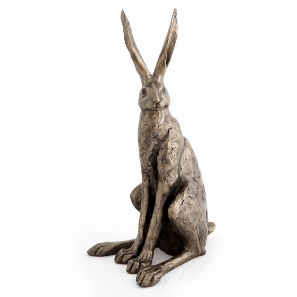 Sitting Hare - Large Frith Bronze resin sculpture