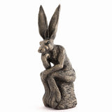 Frith The Thinker Hare Bronze resin sculpture