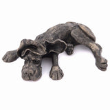 Walter Flaked out! Frith Pups bronze resin sculpture